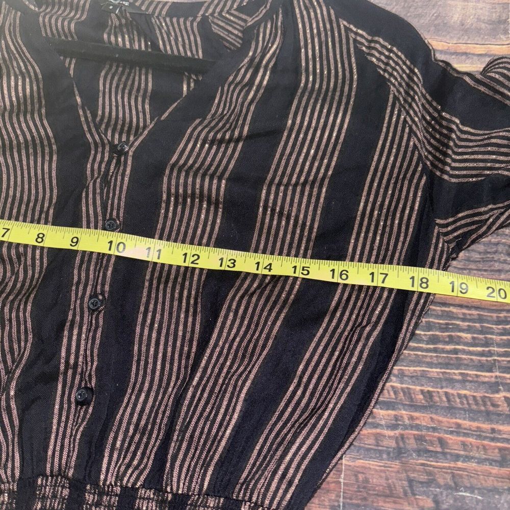 Rails Jasmine Midas Tiered Metallic Stripe Mini D… - image 4